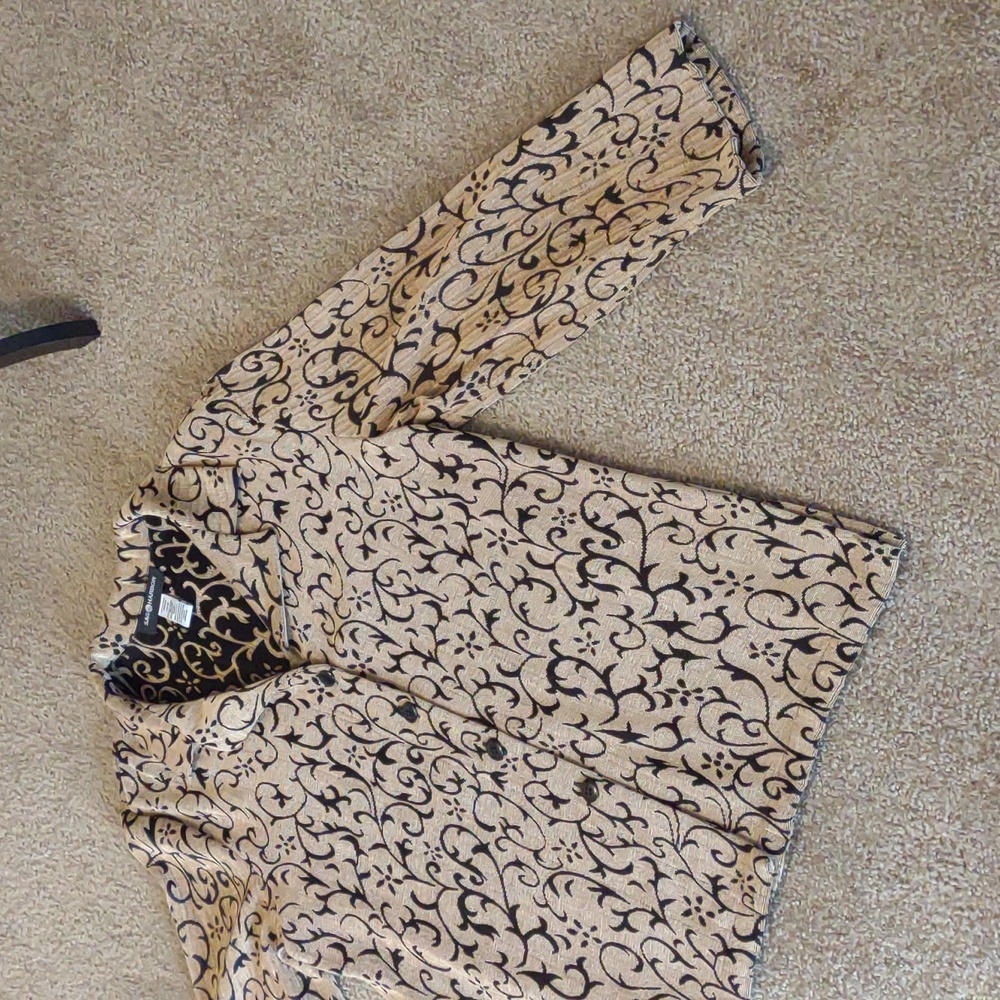 Sag Harbor Sz 18 Tan & Black Lightweight Blazer / Shell - Picture 6 of 6